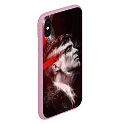 Чехол iPhone XS Max матовый Peaky Blinders Thomas Shelby, цвет: 3D-розовый — фото 2