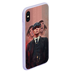 Чехол iPhone XS Max матовый Томас Шелби Peaky Blinders, цвет: 3D-светло-сиреневый — фото 2