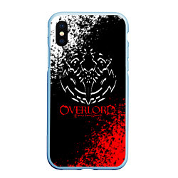 Чехол iPhone XS Max матовый Overlord, цвет: 3D-голубой