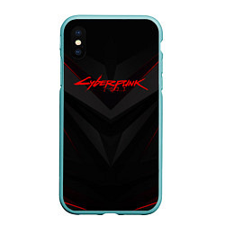 Чехол iPhone XS Max матовый CYBERPUNK 2077