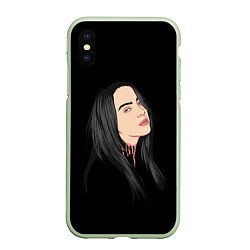 Чехол iPhone XS Max матовый Billie Eilish: Black Style