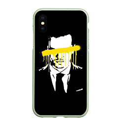 Чехол iPhone XS Max матовый Sherlock, цвет: 3D-салатовый