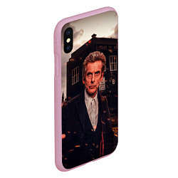 Чехол iPhone XS Max матовый Доктор Кто, цвет: 3D-розовый — фото 2