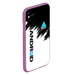 Чехол iPhone XS Max матовый DETROIT BECOME HUMAN, цвет: 3D-фиолетовый — фото 2