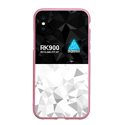 Чехол iPhone XS Max матовый RK900 CONNOR, цвет: 3D-розовый
