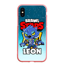 Чехол iPhone XS Max матовый BRAWL STARS WEREWOLF LEON, цвет: 3D-баблгам