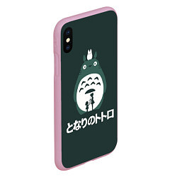 Чехол iPhone XS Max матовый Totoro, цвет: 3D-розовый — фото 2