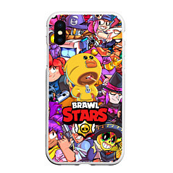 Чехол iPhone XS Max матовый BRAWL STARS SALLY LEON