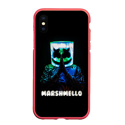 Чехол iPhone XS Max матовый Marshmello