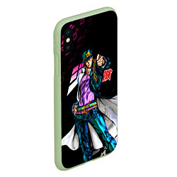 Чехол iPhone XS Max матовый JOJOS BIZARRE ADVENTURE, цвет: 3D-салатовый — фото 2