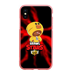 Чехол iPhone XS Max матовый BRAWL STARS SALLY LEON, цвет: 3D-баблгам