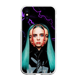 Чехол iPhone XS Max матовый BILLIE EILISH, цвет: 3D-белый