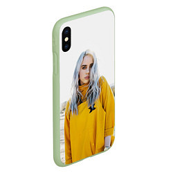 Чехол iPhone XS Max матовый BILLIE EILISH, цвет: 3D-салатовый — фото 2