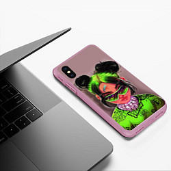 Чехол iPhone XS Max матовый BILLIE EILISH, цвет: 3D-розовый — фото 2