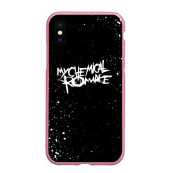 Чехол iPhone XS Max матовый My Chemical Romance, цвет: 3D-розовый