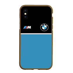 Чехол iPhone XS Max матовый BMW БМВ, цвет: 3D-коричневый