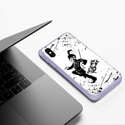 Чехол iPhone XS Max матовый My Chemical Romance, цвет: 3D-светло-сиреневый — фото 2