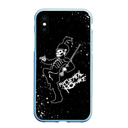 Чехол iPhone XS Max матовый My Chemical Romance, цвет: 3D-голубой
