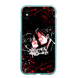 Чехол iPhone XS Max матовый My Chemical Romance, цвет: 3D-мятный