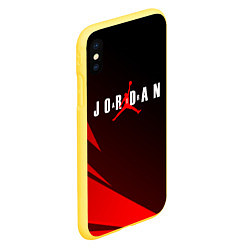 Чехол iPhone XS Max матовый MICHAEL JORDAN, цвет: 3D-желтый — фото 2