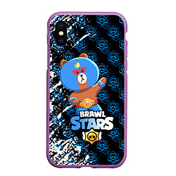 Чехол iPhone XS Max матовый BRAWL STARS EL BROWN