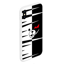 Чехол iPhone XS Max матовый Monokuma, цвет: 3D-белый — фото 2