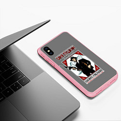 Чехол iPhone XS Max матовый Саня Пушкин, цвет: 3D-баблгам — фото 2