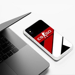 Чехол iPhone XS Max матовый CS GO, цвет: 3D-белый — фото 2
