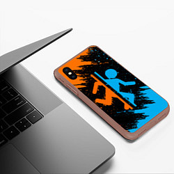 Чехол iPhone XS Max матовый PORTAL, цвет: 3D-коричневый — фото 2