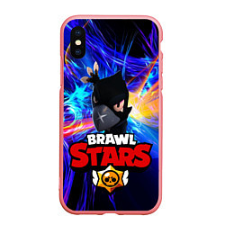 Чехол iPhone XS Max матовый Brawl Stars - Crow, цвет: 3D-баблгам