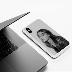 Чехол iPhone XS Max матовый Ariana Grande Ариана Гранде, цвет: 3D-белый — фото 2