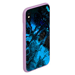 Чехол iPhone XS Max матовый Nu abstracts art, цвет: 3D-сиреневый — фото 2