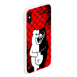 Чехол iPhone XS Max матовый MONOKUMA, цвет: 3D-белый — фото 2