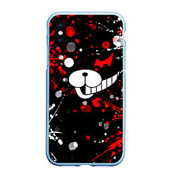 Чехол iPhone XS Max матовый MONOKUMA, цвет: 3D-голубой