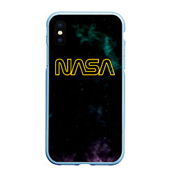 Чехол iPhone XS Max матовый NASA Vision Mission and Core Values на спине