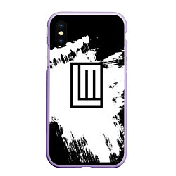 Чехол iPhone XS Max матовый Lindemann, цвет: 3D-светло-сиреневый