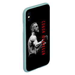 Чехол iPhone XS Max матовый Conor McGregor, цвет: 3D-мятный — фото 2