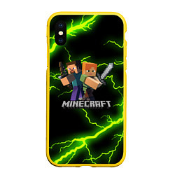 Чехол iPhone XS Max матовый MINECRAFT