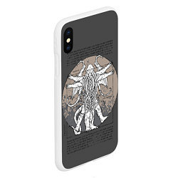 Чехол iPhone XS Max матовый Cthulhu, цвет: 3D-белый — фото 2