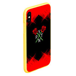 Чехол iPhone XS Max матовый ТИКТОКЕР - PAYTON MOORMEIE, цвет: 3D-желтый — фото 2