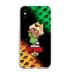 Чехол iPhone XS Max матовый BRAWL STARS NITA