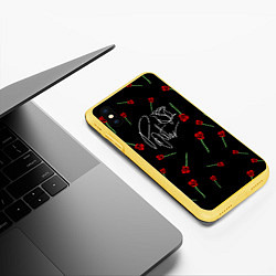 Чехол iPhone XS Max матовый Payton Moormeier: TikTok, цвет: 3D-желтый — фото 2