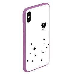 Чехол iPhone XS Max матовый ТИКТОКЕР - PAYTON MOORMEIE, цвет: 3D-фиолетовый — фото 2