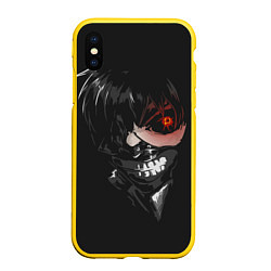 Чехол iPhone XS Max матовый Tokyo Ghoul, цвет: 3D-желтый
