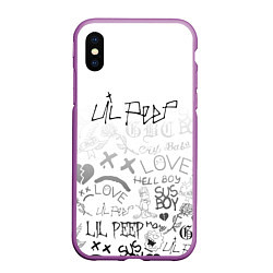 Чехол iPhone XS Max матовый LIL PEEP