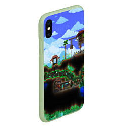 Чехол iPhone XS Max матовый TERRARIA EXCLUSIVE, цвет: 3D-салатовый — фото 2