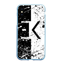 Чехол iPhone XS Max матовый ЕГОР КРИД, цвет: 3D-голубой