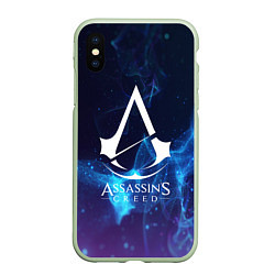 Чехол iPhone XS Max матовый Assassin’s Creed, цвет: 3D-салатовый