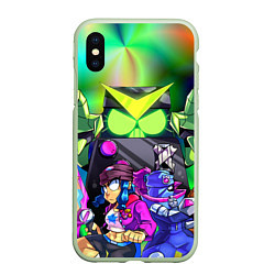 Чехол iPhone XS Max матовый BRAWL STARS