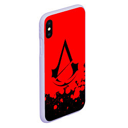 Чехол iPhone XS Max матовый Assassin’s Creed, цвет: 3D-светло-сиреневый — фото 2